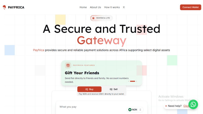 New Bridge Page Screenshot